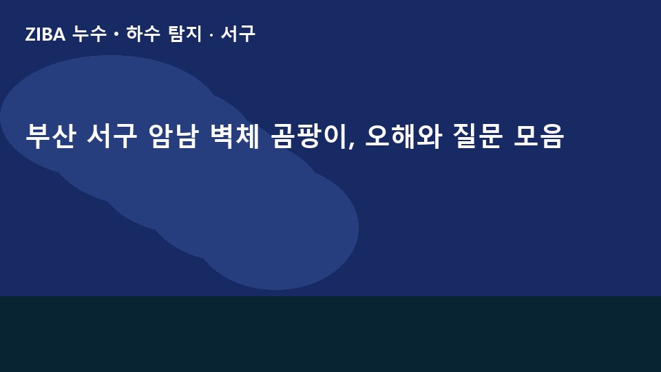 부산 서구 암남 벽체 곰팡이, 오해와 질문 모음
